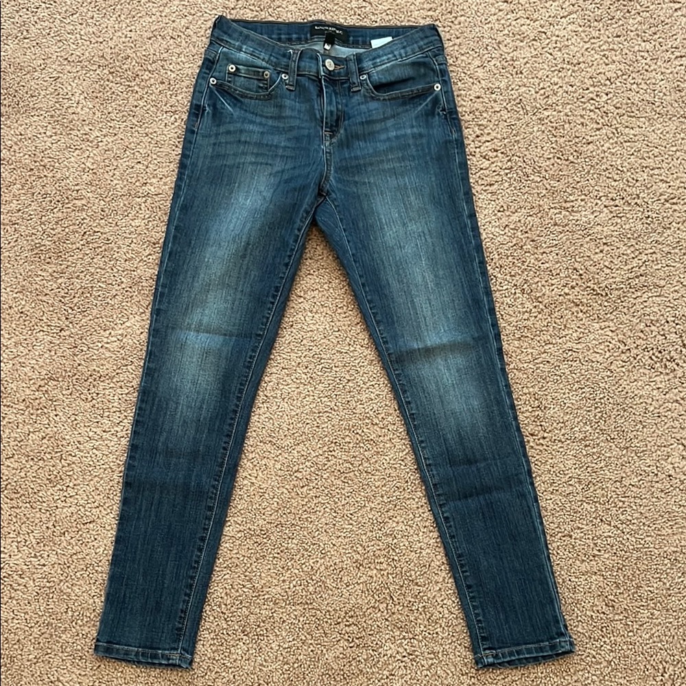 Banana Republic Blue Skinny Fit Jeans with Stretch Petite 0